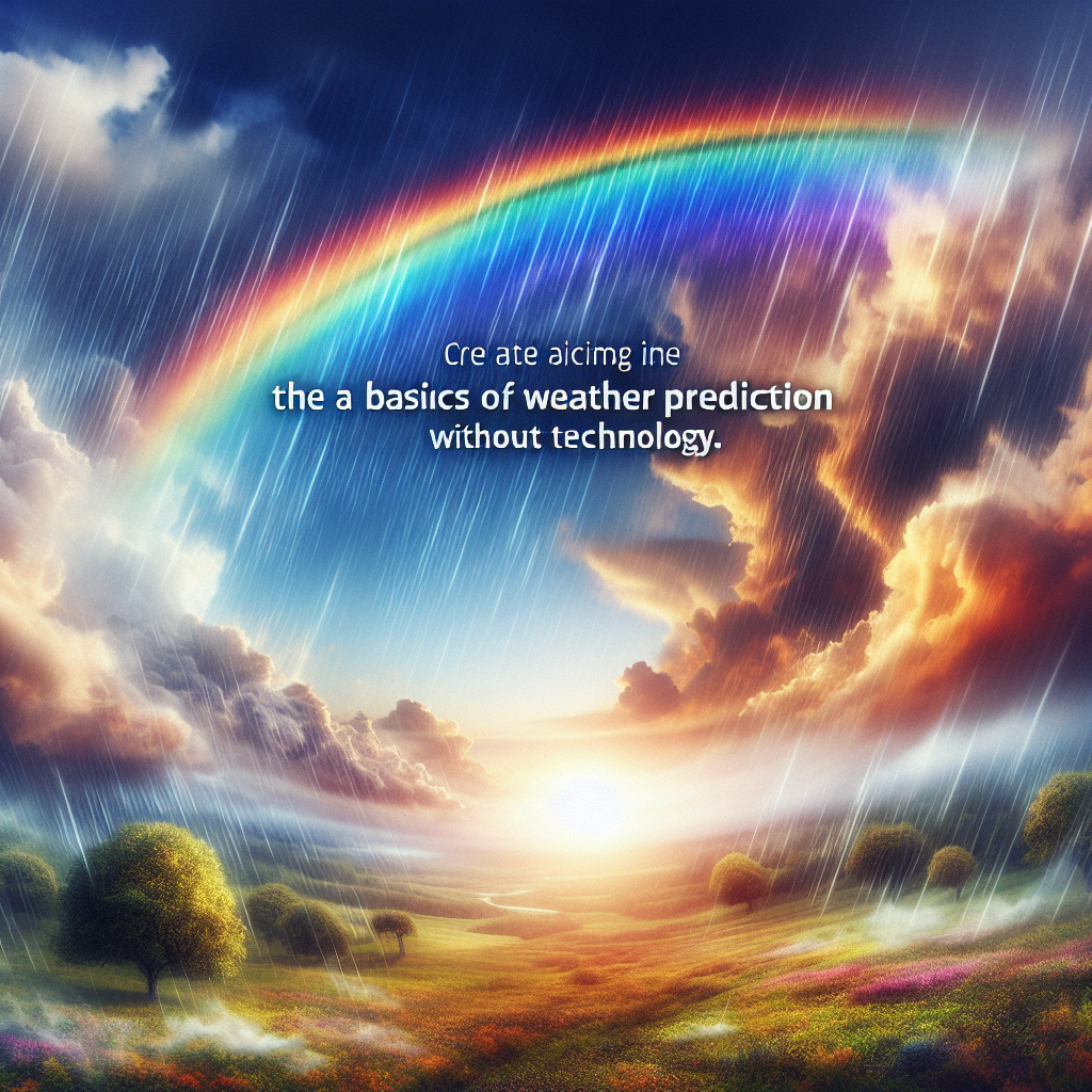 What Are The Basics Of Weather Prediction Without Technology?